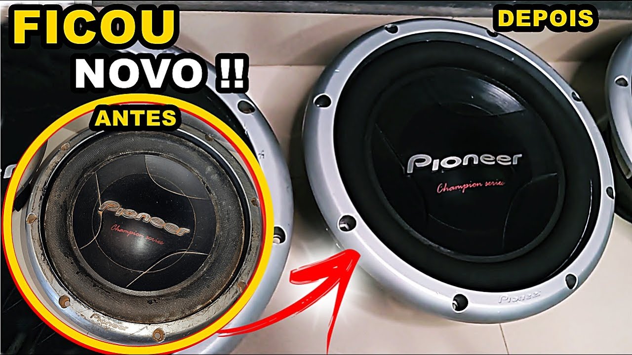 RESTAURANDO SUBWOOFER PIONEER 308 PARA O SOM DO GOLZAO 🔥 (famoso cara