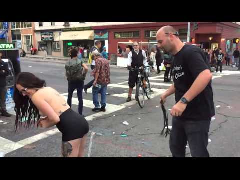 IPhone 6 Super SloMo Public Whipping at 2014 Folsom Street Faire 240fps test