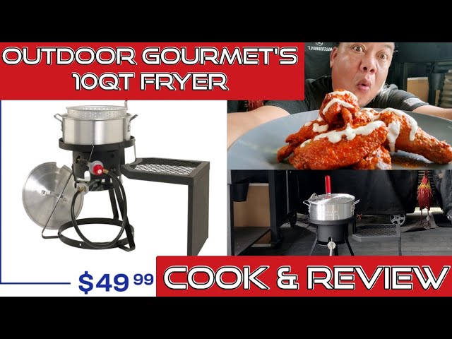 Guidecast 10 inch Deep Fryer for Outdoor Cooking