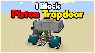 Cheap 1-Block Piston Trapdoor [Minecraft Java 1.21.+]