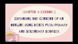 Quarter 4-Lesson 2 (Asynchronous video lecture)