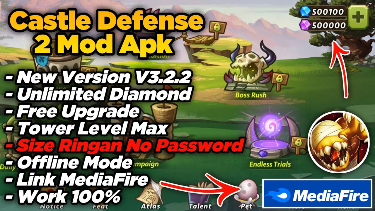 New Update Castle Defense 2 Mod Unlimited Diamond Update Versi