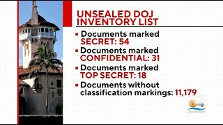 DOJ Releases Detailed List Of Items Removed From Mar-A-Lago