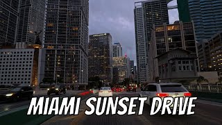 Miami Sunset Drive! Drive with me in Florida! screenshot 3