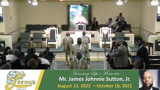 Mr. James Johnnie Sutton, Jr. - October 21, 2022- Leevy's Funeral Home Livestream