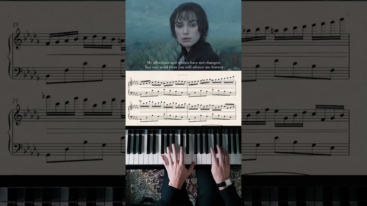 Your hands are cold #piano #prideandprejudice #darkacademia