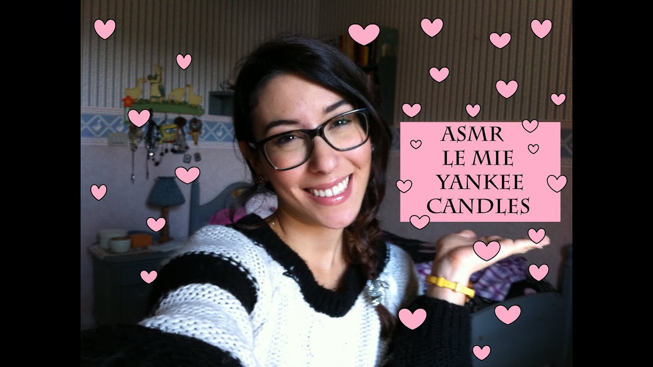 *ASMR* Le mie Yankee Candle - whispering (use headphones-usa le cuffie)| Princessmononoke91