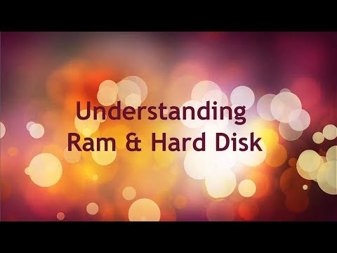 Difference between Ram and Hard Drive