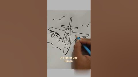 How to draw a Fighter Jet Biman easy ✍️#art #short #shorts #shortvideo #shortsfeed #howtodraw #draw