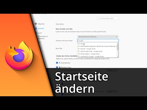 Video: Wie ändere Ich Die Startseite Bei Mozilla?