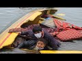 Srinagar boat carrying bjp activists capsizes in dal lake during poll rally