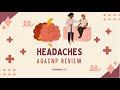 Headache provider Management Review for AGACNP Boards, for Tension, Migraine, and Cluster Headaches.