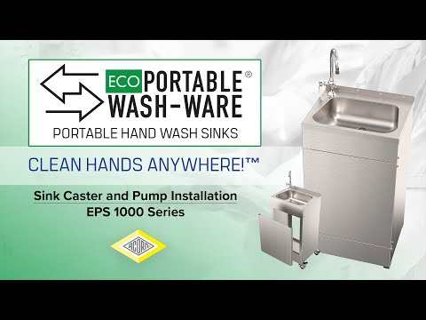 Eco Portable Sink Caster and Pump Installation - EPS 1000 Series by Acorn Engineering