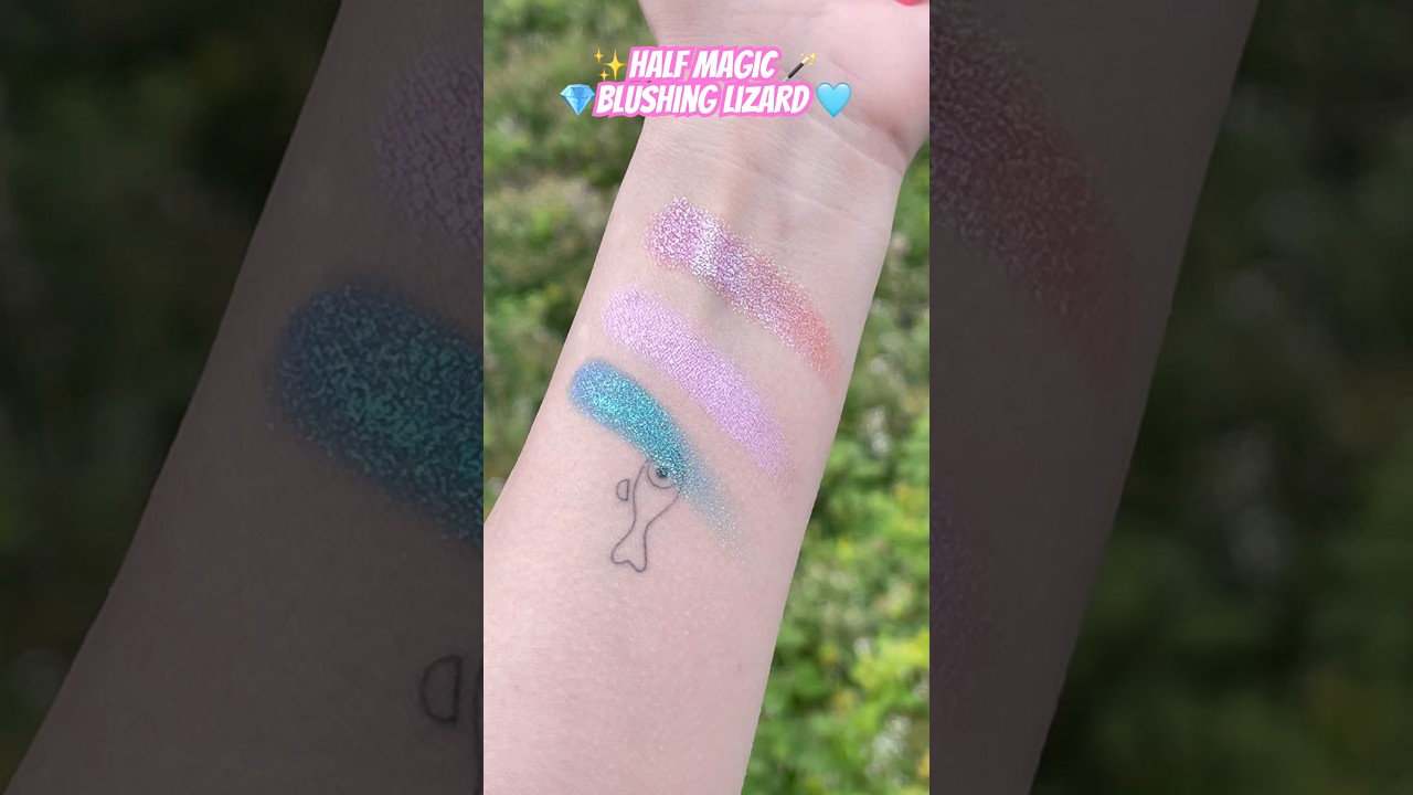 Half Magic Blushing Lizard Single Eyeshadow Swatch 