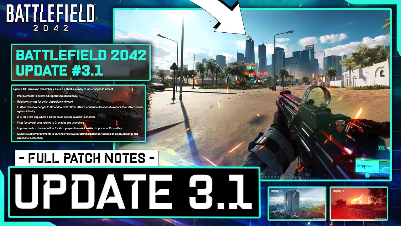 Battlefield 2042 Update 3.1 Full Patch Notes - Gamemodes, Weapons, Vehicles & MORE! | BATTLEFIELD