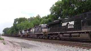 NORFOLK SOUTHERN GE ES40DC GEVO Southbound Grain Train