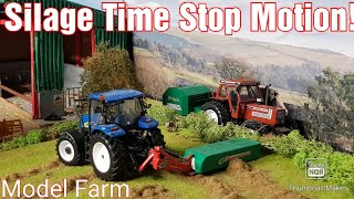 Silage Time Stop Motion On The 1/32 Model Farm + Muck Spreading, Moving Cattle!