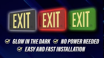 The Exit Light Co - Thermoplastic Photoluminescent Exit Signs | 50