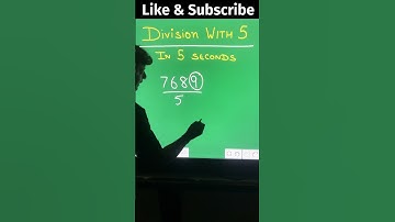 Divide with 5 in 5 seconds: The best trick revealed! #learnmaths