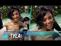 Tyla Reacts To Being CARRIED Up Met Gala Steps In SAND Dress