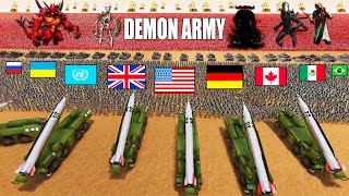 Every EARTH Army Holds Beach vs 8,000,000 DEMON ARMY?! - UEBS 2