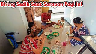 Pagi Ini Biring Pun Ikut Sarapan Bersama Kami di rumah