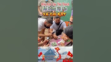 Cái Kết cho mấy anh Tây thử thách ăn Trứng Vịt Lộn Việt Nam🇻🇳#vietnam #travel #giaitri #funny