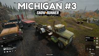 SnowRunner | Michigan - Fallen Powerline & Mountain Bridge completed. Episode #3
