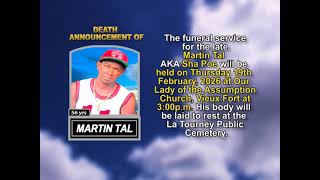 Martin Tal ~ Short Obituary