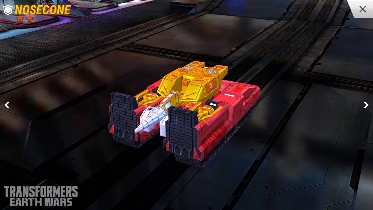 Transformers Earth Wars Unlocking Autobot NOSECONE (2 STAR RARITY