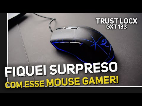 MOUSE GAMER BARATO COM LEDS | Unboxing e Análise do TRUST LOCX GXT133