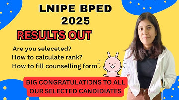 LNIPE BPEd 2025 Results OUT | Are you selected? | Physical Education India