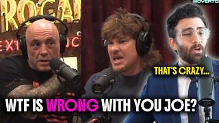 LOOK IN THE MIRROR  Theo Von & Joe Rogan on Iran  HasanAbi Reacts Details