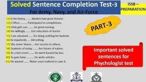 SCT Tips and Solved Examples for ISSB ( Part-3)