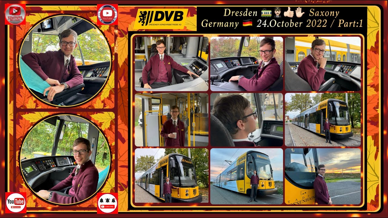 Dresden Tram line 7 with the Tram driver Dominik / Part:1 / 24.10.2022 / Tramlinie 7 mit Umleitung