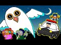 オバケを捕まえろ!はたらくくるまパトカー&警察ツーボビ緊急出動♪【歌とアニメのつーちゃんとボビーくん♪】