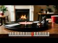 Relaxing Fireplace Jazz and Crackling Log Sounds - Warm Cozy Study Ambience