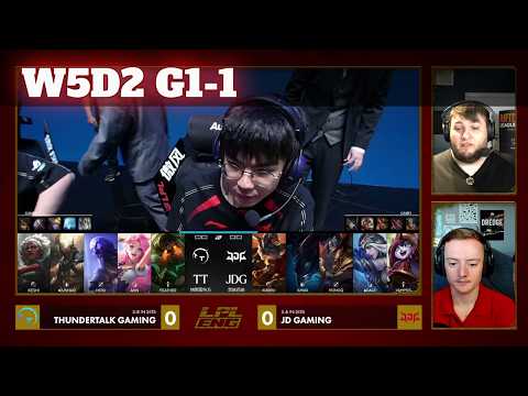 TT vs JDG - Game 1 | Week 5 Day 2 LPL Summer 2026 | ThunderTalk Gaming vs JD Gaming G1 full