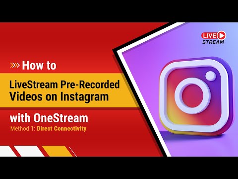 How to live stream on Instagram with OneStream live?