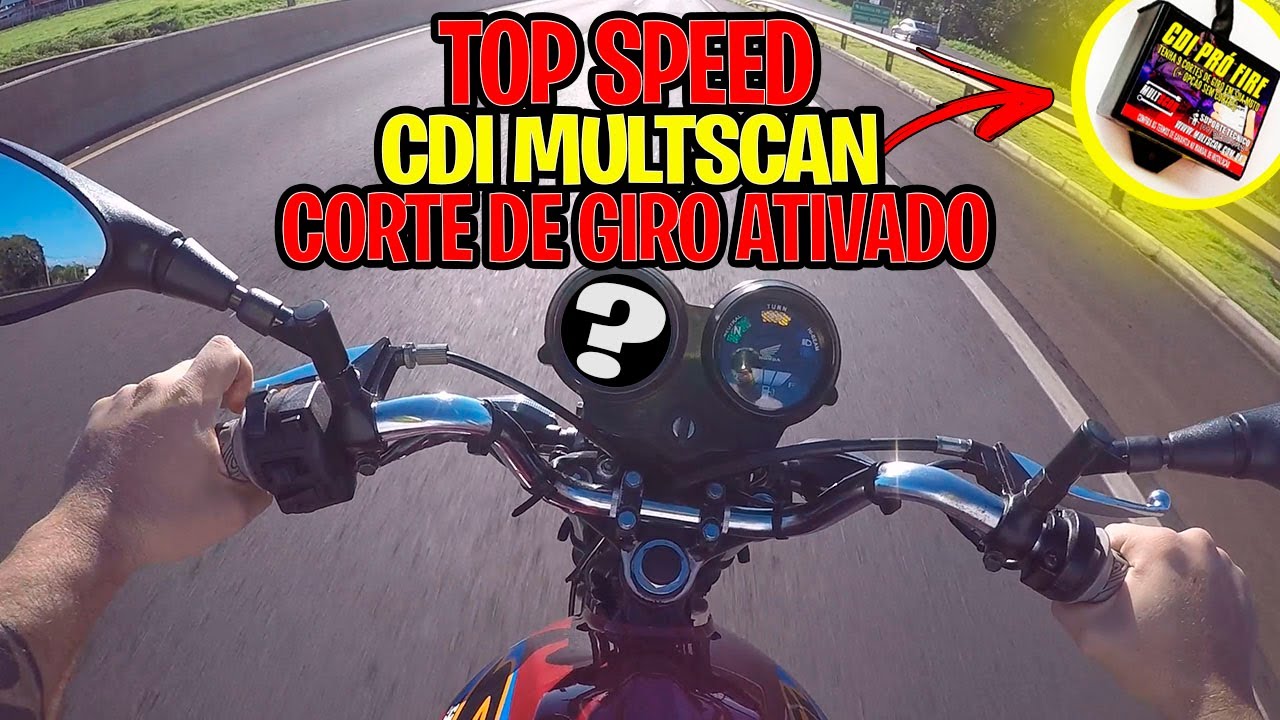TESTEI A VELOCIDADE MÁXIMA DO CDI MULTSCAN CORTE DE GIRO ATIVADO TITAN KS 125 [ Maycon Aragão ]