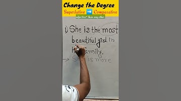 Degree of Comparison #shorts #compitativeexams #englishgrammar