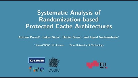Systematic Analysis of Randomization-based Protected Cache Architectures