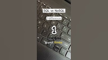 SQL vs NoSQL #shorts #amitthinks