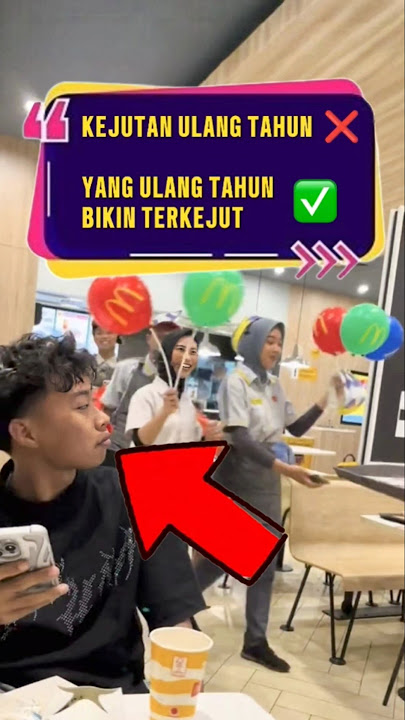Yang ulang tahun malah bikin terkejut ❗ #videoviral #ulangtahun