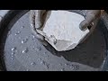 Super Dusty Gachi Dirt Water Crumbling ASMR | Soft Earthy Gray Clay Gachi Crumbling in Water