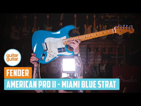 Fender American Professional II Stratocaster Miami Blue Maple Fingerboard