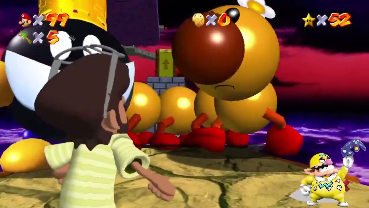 Lo mejor de Super Warioman jugando Super Ario 64 V1 1. 0