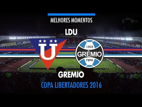 Melhores MOmentos - LDU 2 x 3 Grêmio - Libertadores - 13/04/2016