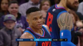 Russell Westbrook Full Highlights | Thunder vs Kings 2018-11-19 | 29 Pts, 7 Ast, 13 Rebounds!