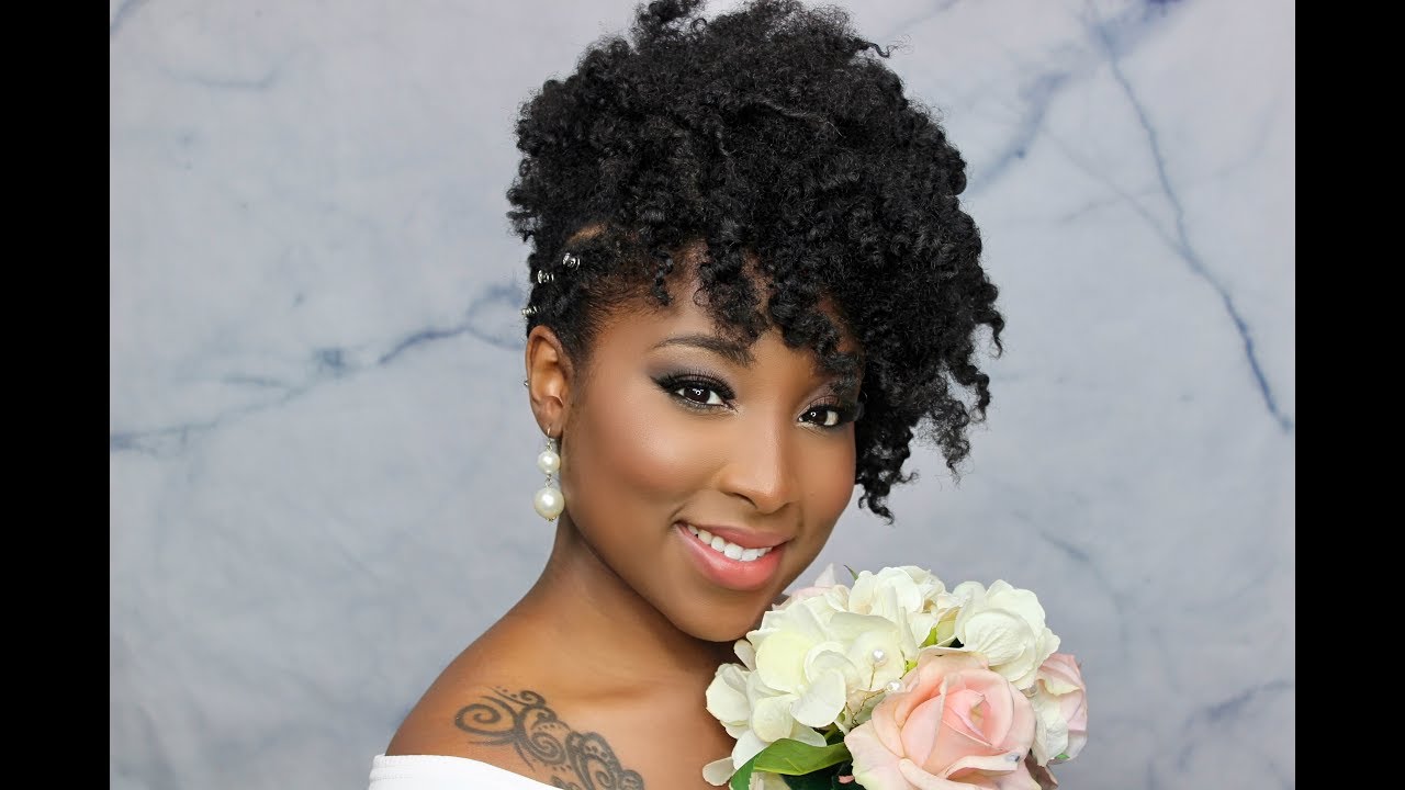 Wedding Inspired Natural Hairstyle